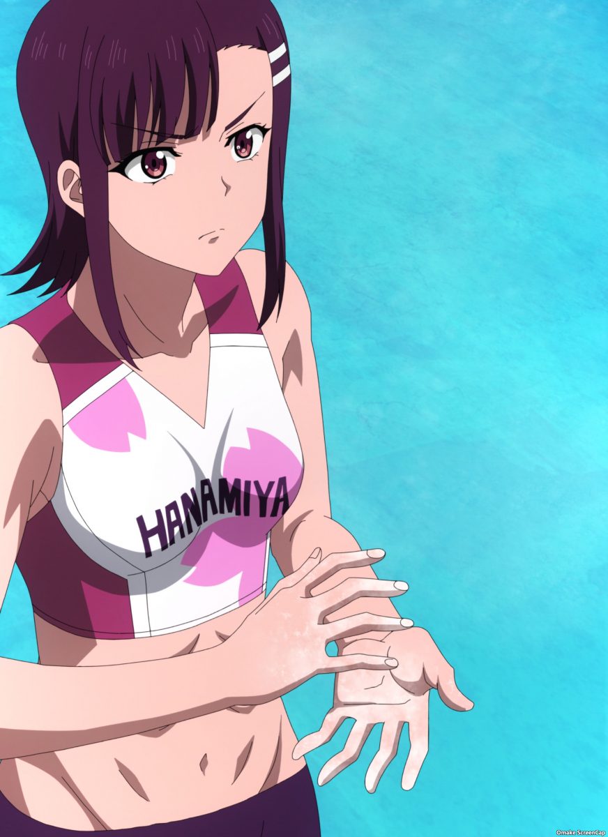 Iwa Kakeru! Sport Climbing Girls Episode 7 Jun Chalks Hands