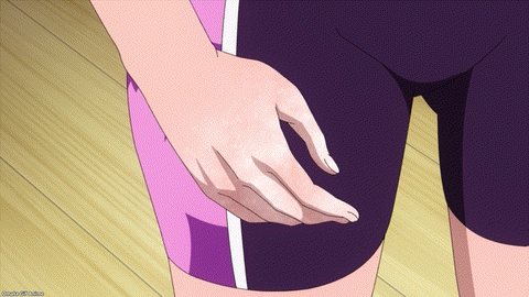 Iwa Kakeru! Sport Climbing Girls Episode 7 Jun Clenches Fist