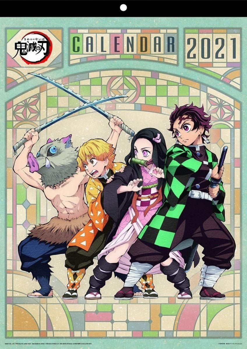 Kimetsu No Yaiba 2021 Anime Calendar