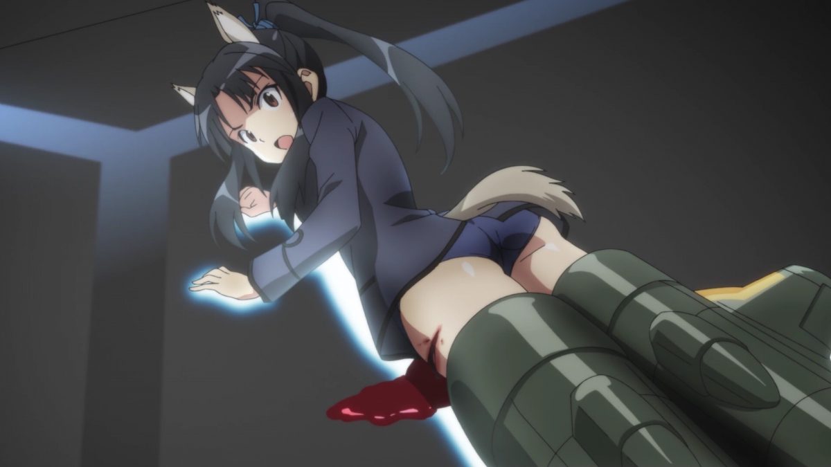 Strike Witches Road To Berlin Episode 10 Shizuka's Injured Leg