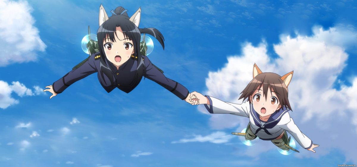 Strike Witches Road To Berlin Episode 5 Shizuka Yoshika Fly