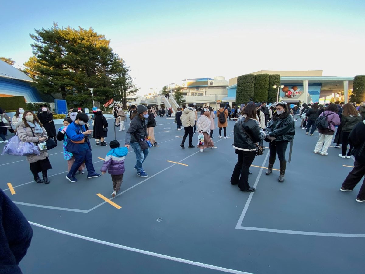 Lining Up For Space Mountain Tokyo Disneyland