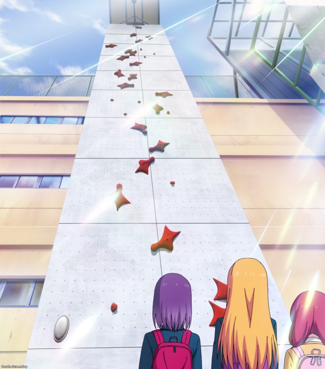 Iwa Kakeru! Sport Climbing Girls Episode 10 Hanamiya Speed Climbing Wall