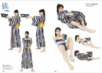 Real Action Pose Collection 03 Sword Gun Girl's Battle 0002