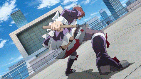 High Rise Invasion Episode 1 Maid Mask Leaps Across Builidings