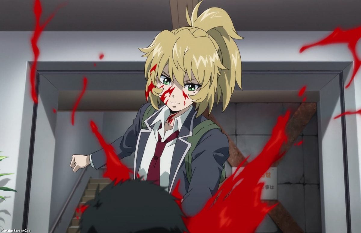 High Rise Invasion Episode 2 Mayuko Bloody Splash