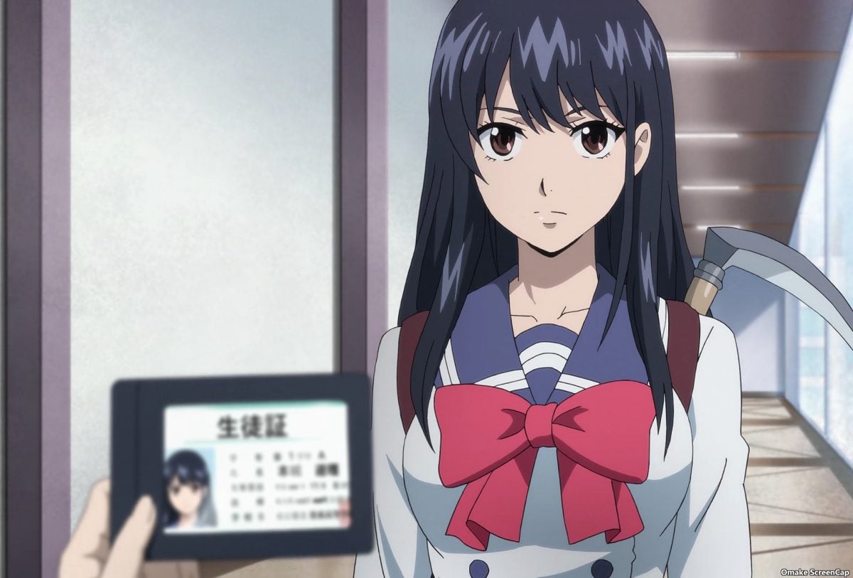 High Rise Invasion Episode 2 Yuri Gives Mayuko Her ID Card