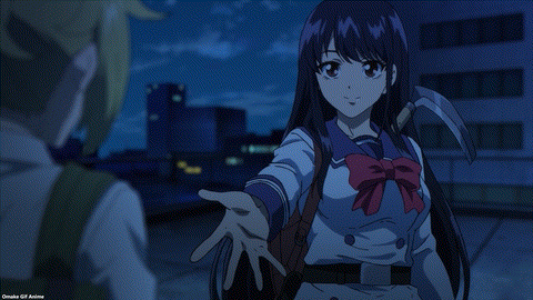 High Rise Invasion Episode 3 Yuri Shakes Mayuko's Hand