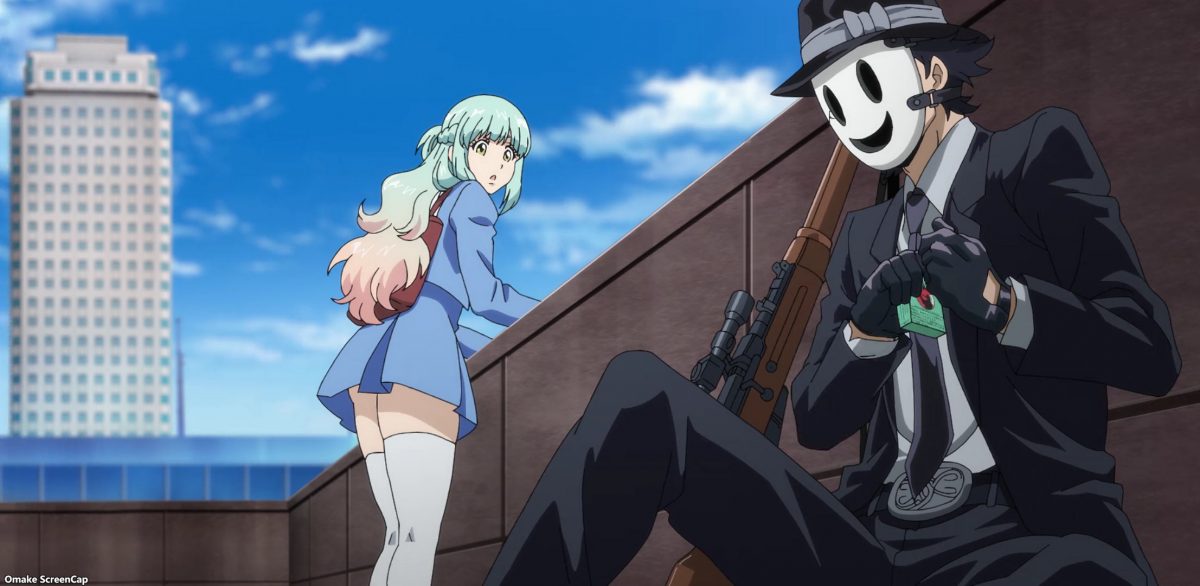 High Rise Invasion Episode 5 Kuon Talks With Sniper Mask