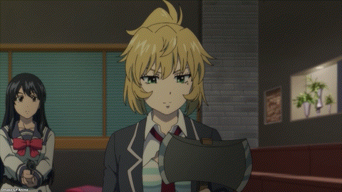 High Rise Invasion Episode 5 Mayuko Cuts Through Axe