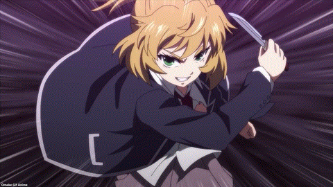 High Rise Invasion Episode 5 Mayuko Slices Through Rider Mask