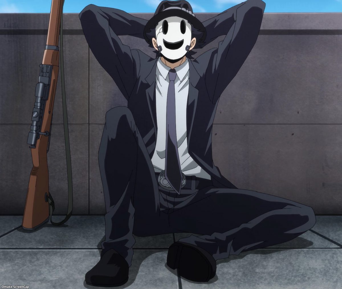 High Rise Invasion Episode 5 Sniper Mask Sits Back