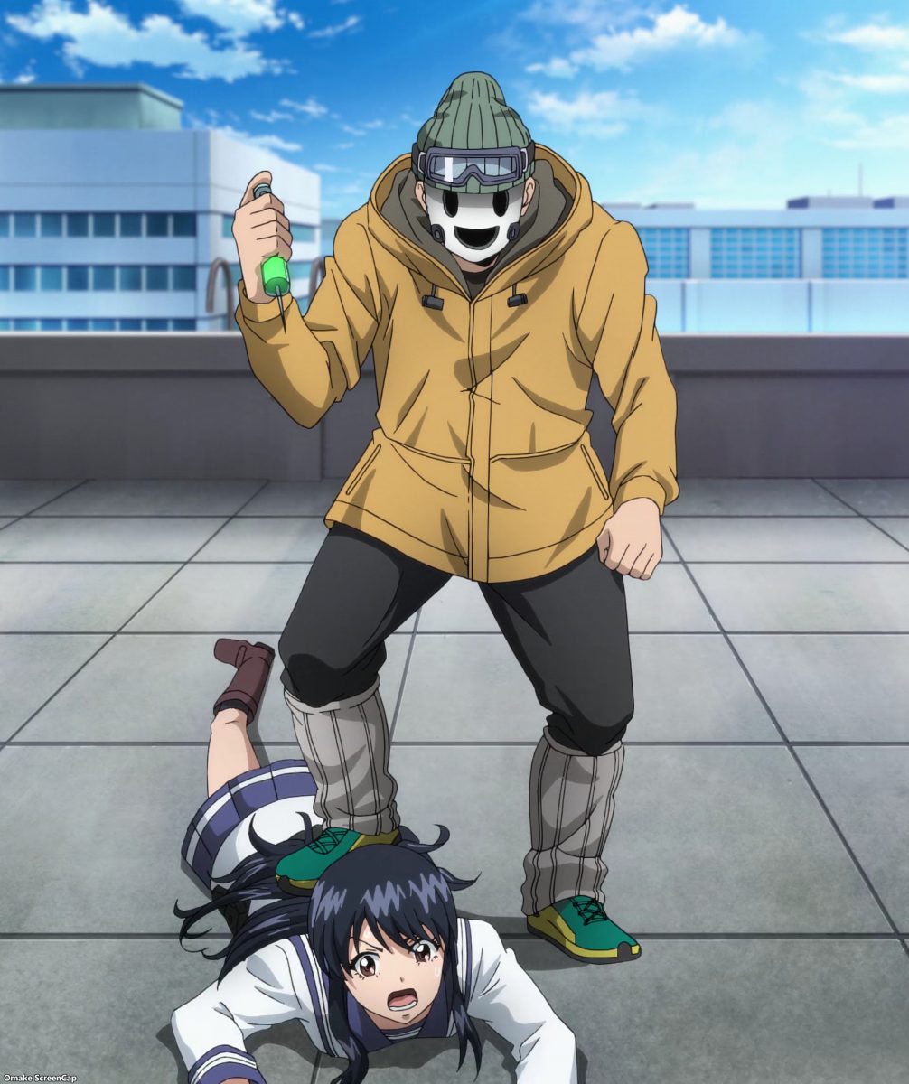 High Rise Invasion Episode 6 Hiker Mask Steps On Yuri