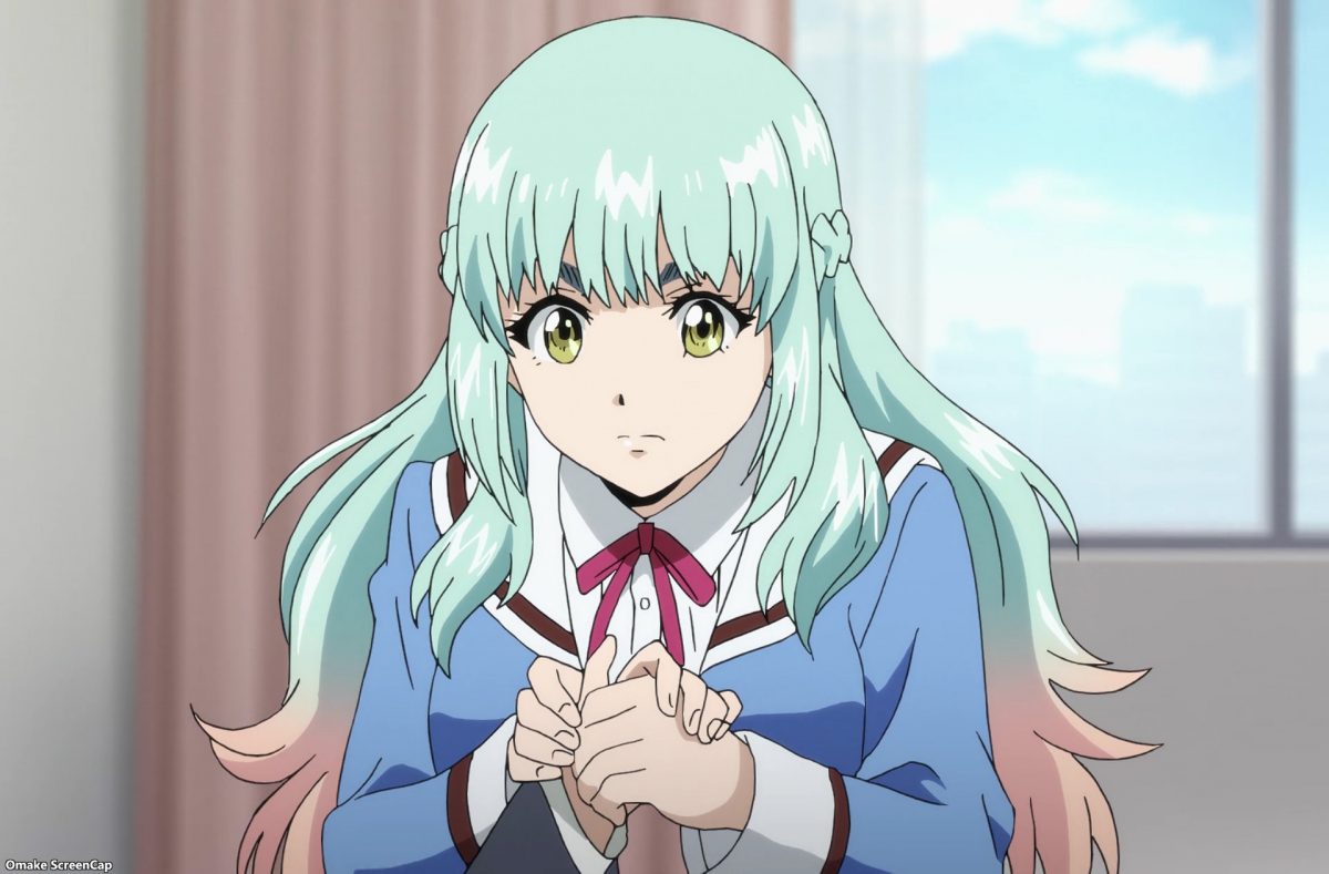 High Rise Invasion Episode 6 Kuon Holds Mayuko's Hand