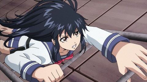 High Rise Invasion Episode 6 Yuri Climbs Ladder