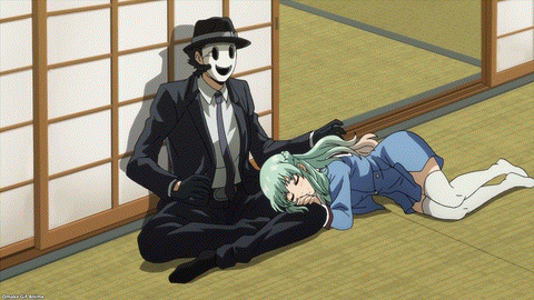 High Rise Invasion Episode 11 Kuon Drools On Sniper Mask's Lap