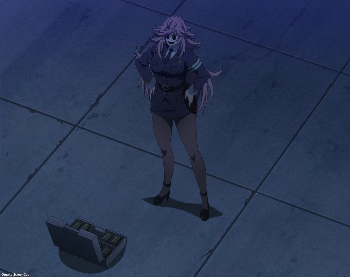 High Rise Invasion Episode 11 Policewoman Mask On Roof