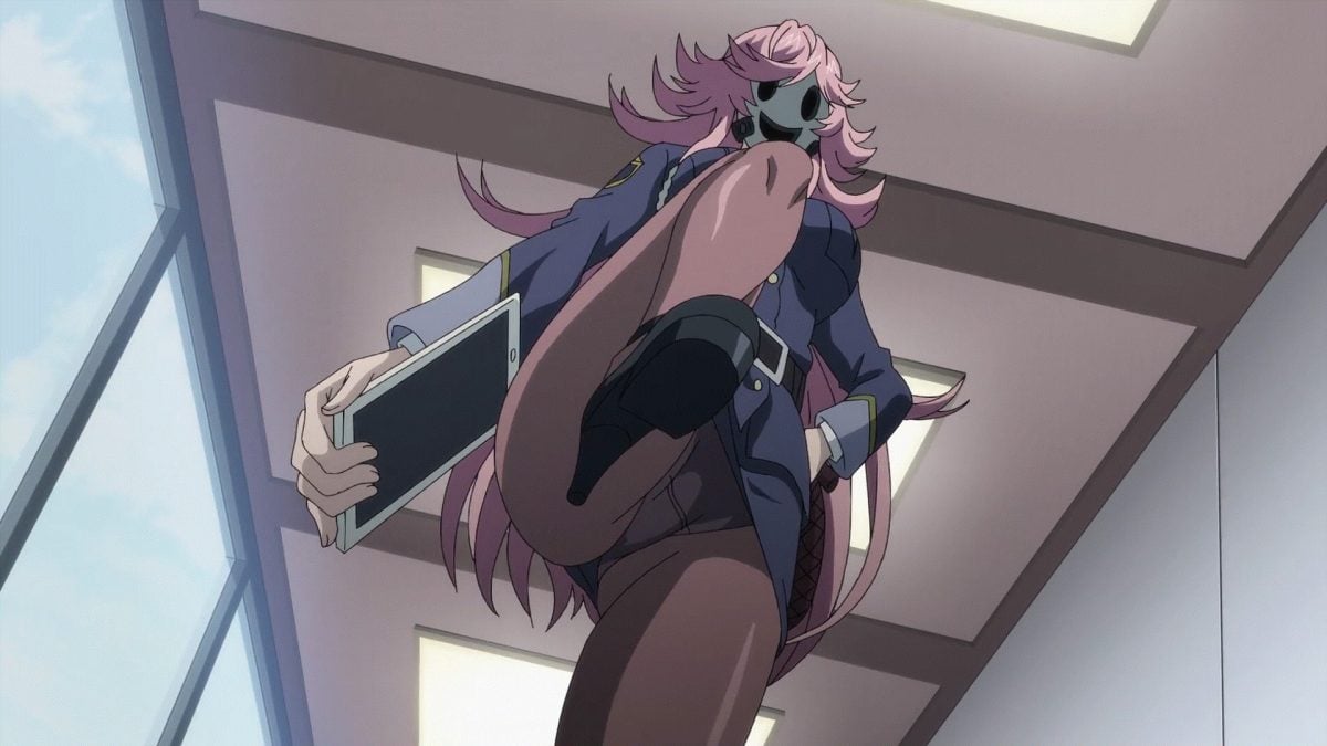 High Rise Invasion Episode 7 Policewoman Mask Lifts Leg