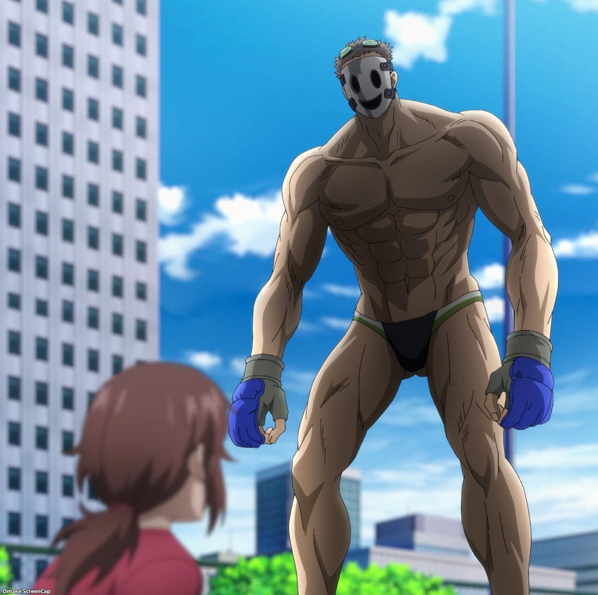 High Rise Invasion Episode 7 Speedo Mask Scares Megumi