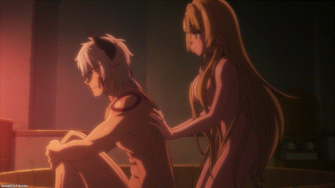 Isekai Maou S2 Episode 2 Shera Caresses Diablo's Back