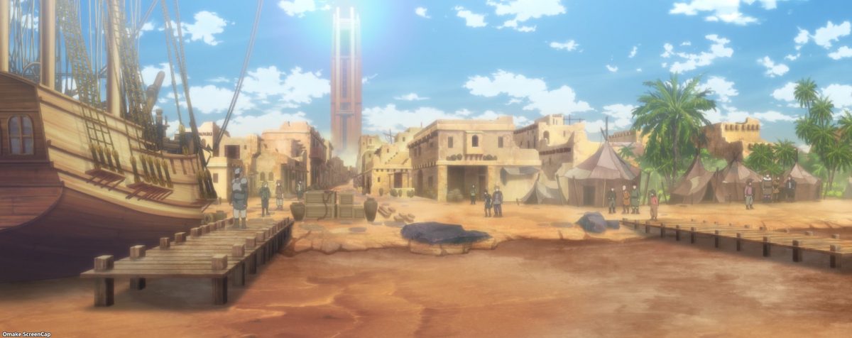Isekai Maou S2 Episode 2 Zircon Tower City Desert Docks