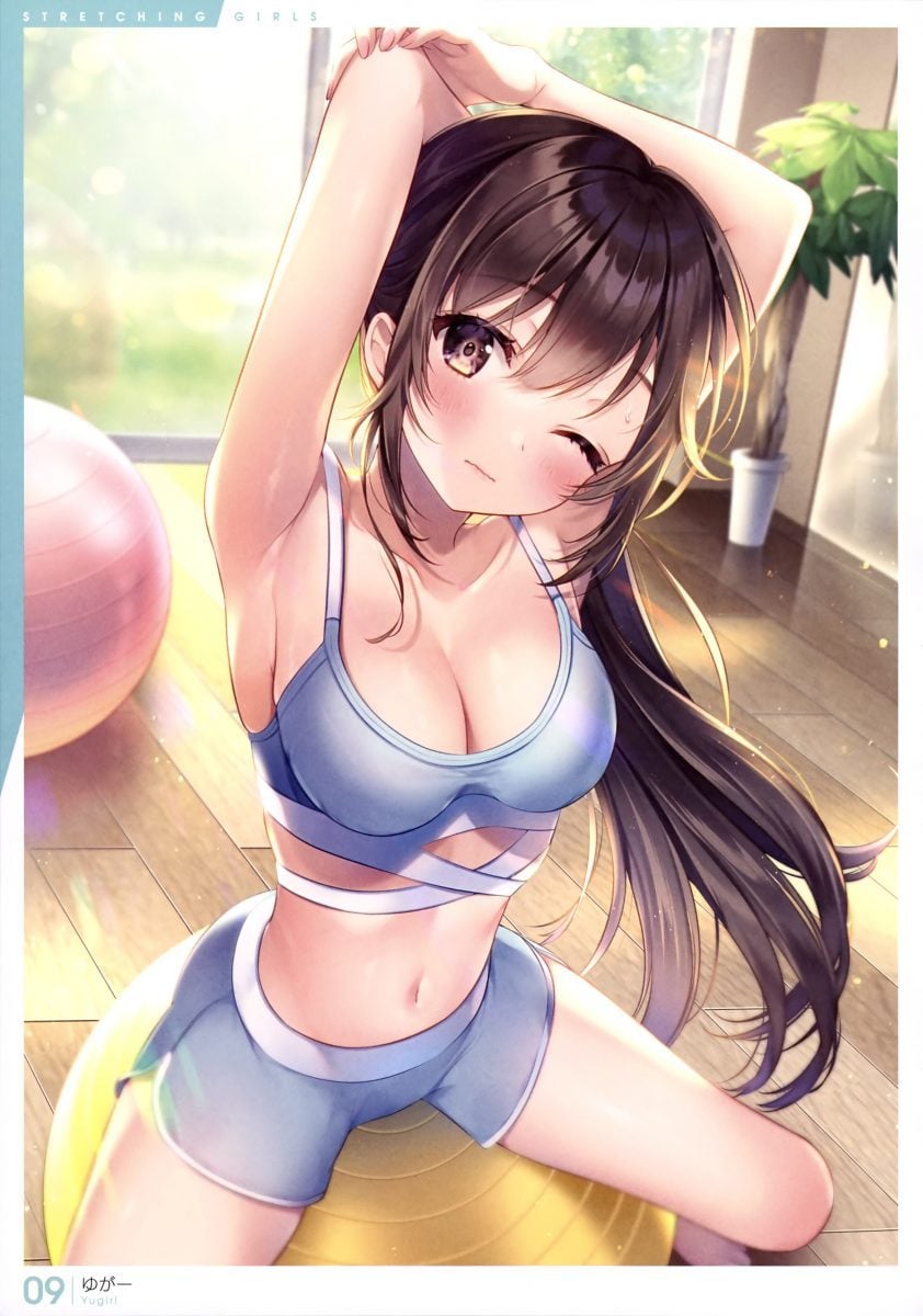 Dengeki Moeoh June 2021 Stretching Girls Dengeki Moeoh Art Book 0005
