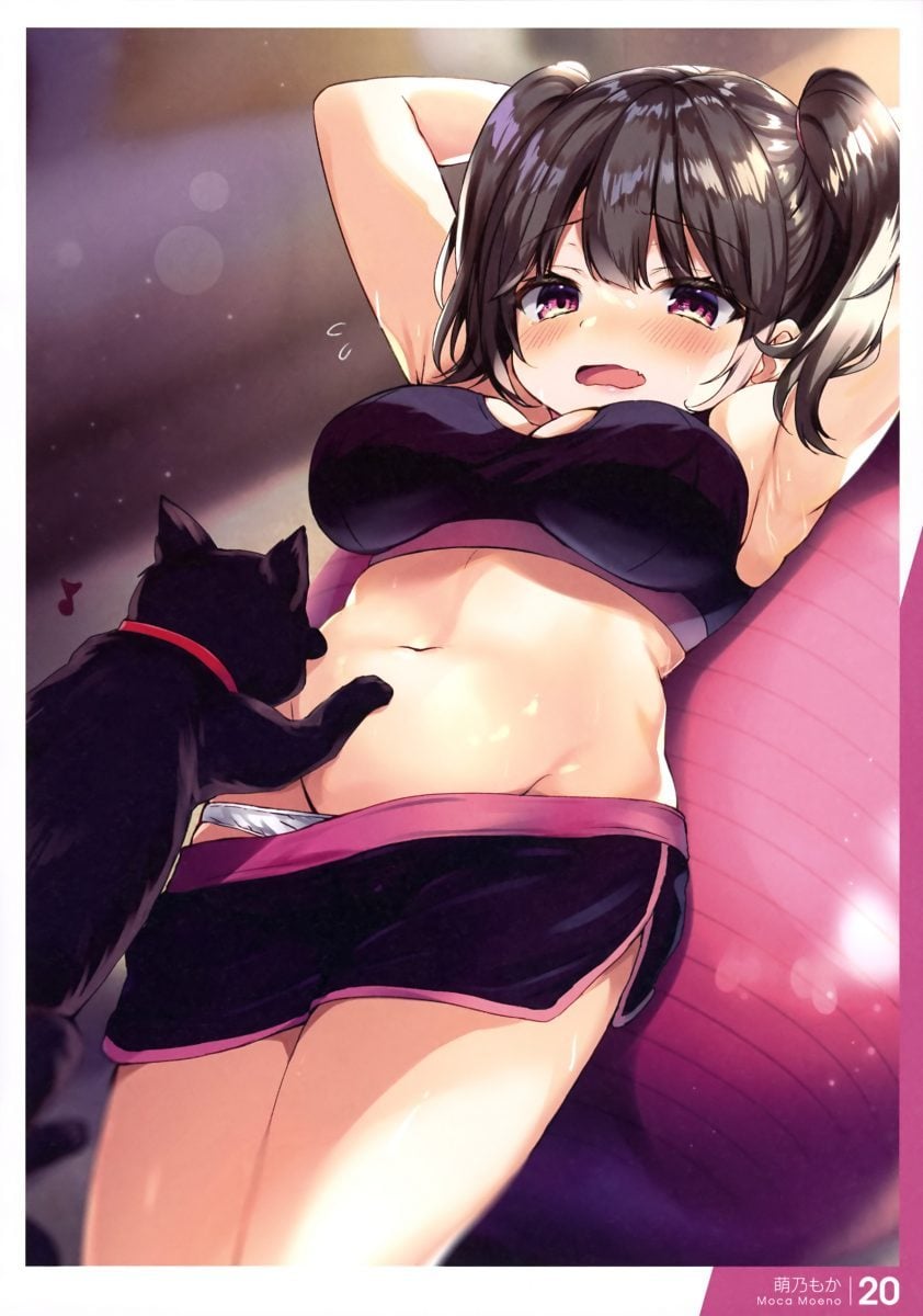 Dengeki Moeoh June 2021 Stretching Girls Dengeki Moeoh Art Book 0016
