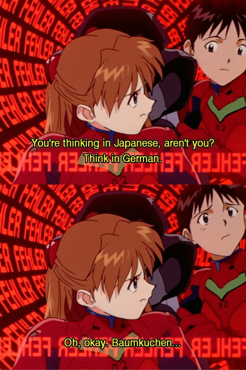 Evangelion Think In German