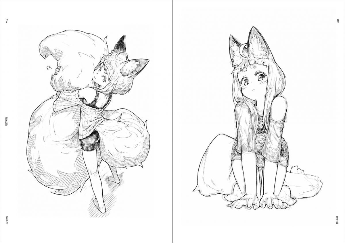 Jaco Artworks Black & White Girls Illustration & Technique 0003