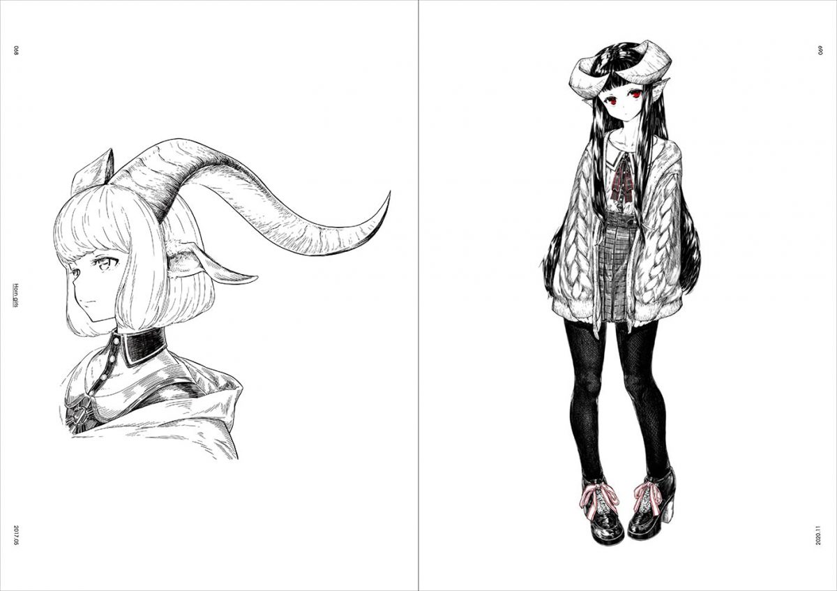 Jaco Artworks Black & White Girls Illustration & Technique 0007