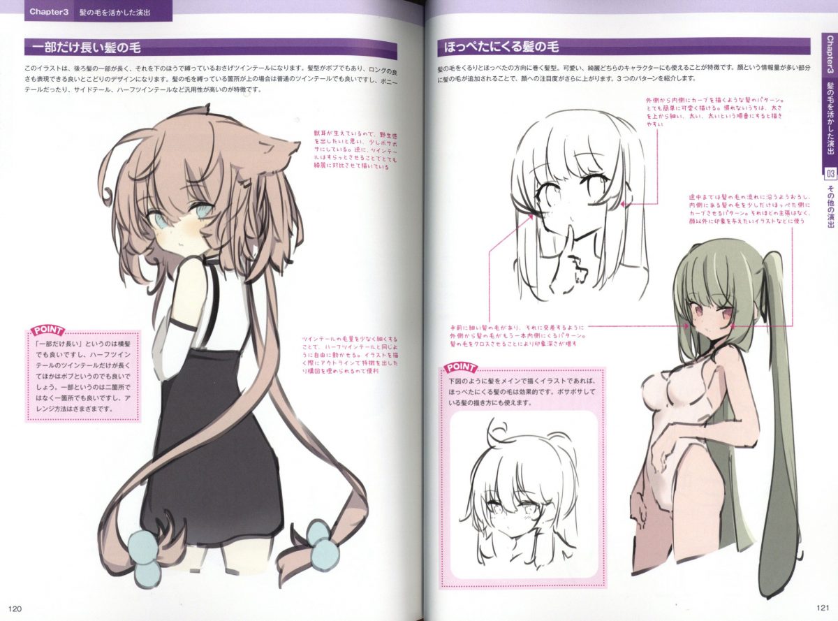 How To Draw Hair Lectured By Paryi 0008