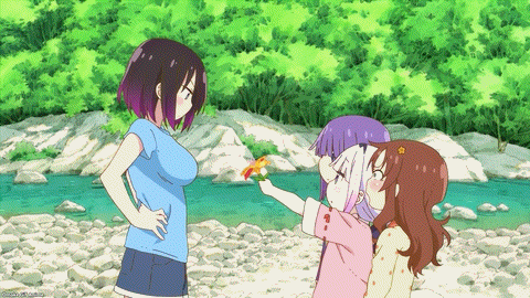 Miss Kobayashi’s Dragon Maid S Episode 9 Kanna Gives Flowers To Elma Riko