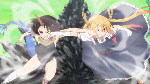 Miss Kobayashi’s Dragon Maid S Episode 9 Tohru Elma Punch Cheeks