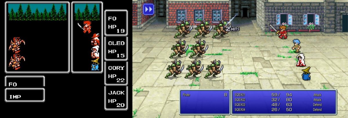 Ff Pixel Remaster Battle Compare