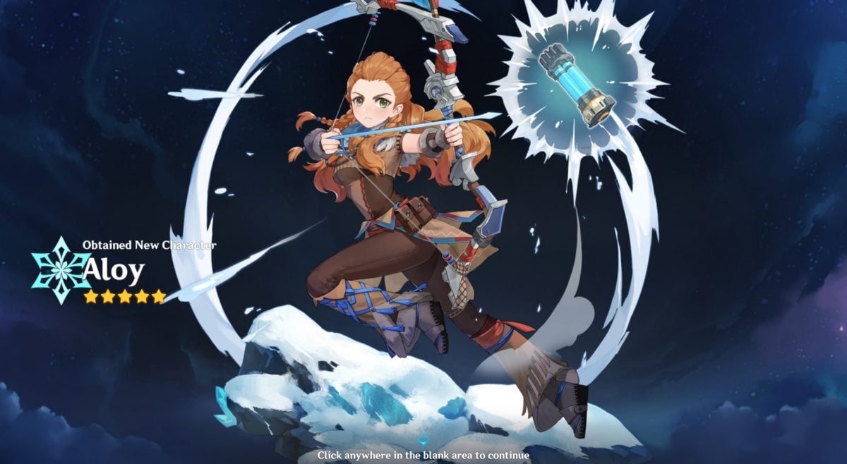Genshin Impact Game Characterdrop Aloy