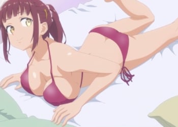 Tawawa On Monday Two Episode 10 Cheer Chan Red Bikini Photo Shoot 3