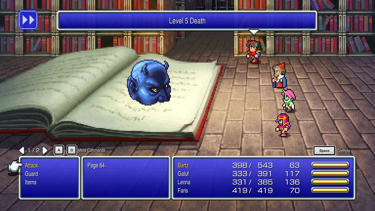 Final Fantasy V Pixel Remaster Batter