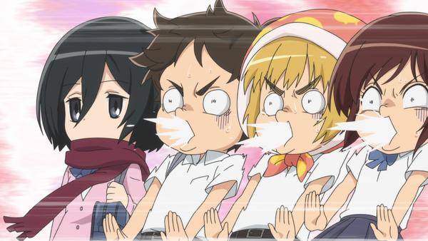 Attack On Titan Junior High Anime Spit Take
