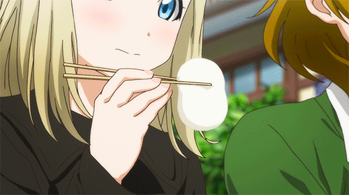 Love Live! School Idol Project Eating Mochi