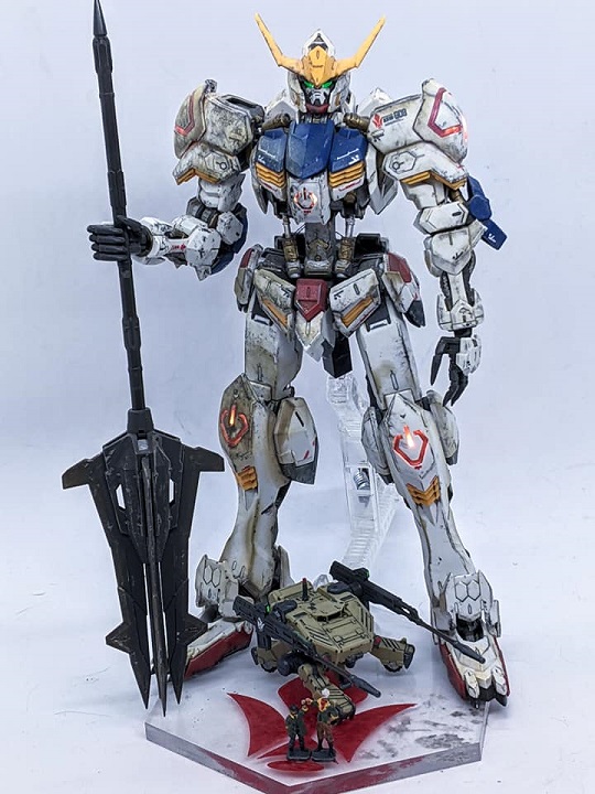 Weathered Barbatos Gunpla Kit