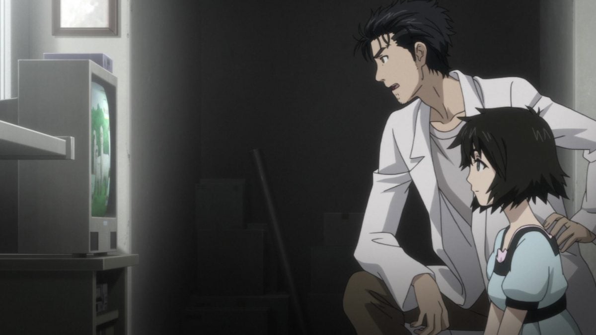 SteinsGate Movie Okabe And Mayuri Llama Watching Anime Visual
