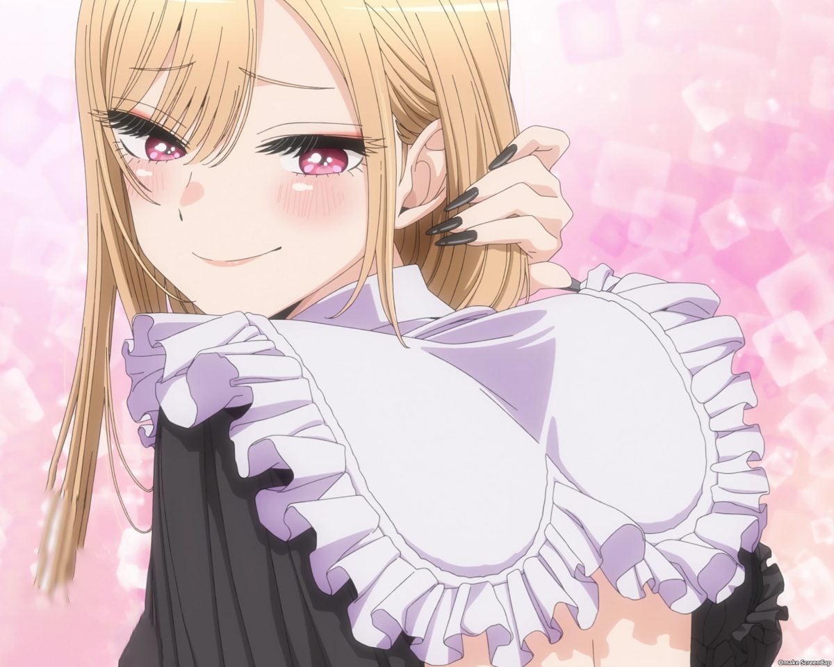 My Dress Up Darling Episode 11 Marin Admires Collar Back