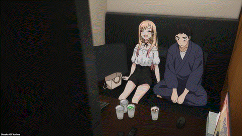 My Dress Up Darling Episode 11 Marin Touches Gojou's Knee