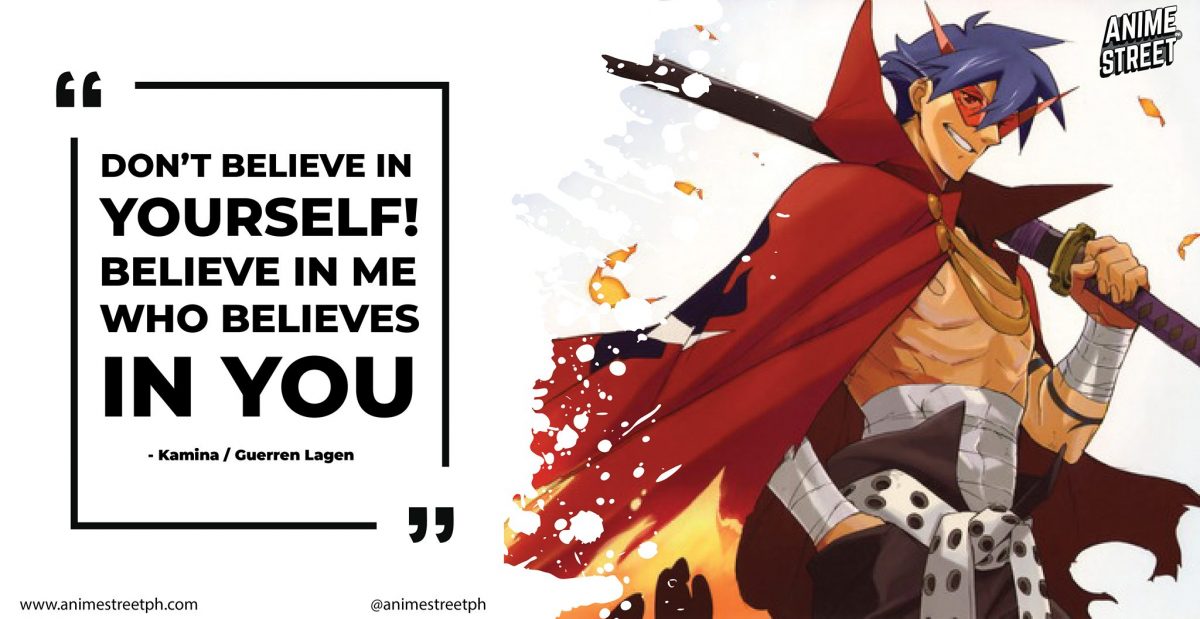 Gurren Lagann Uplifting Quote