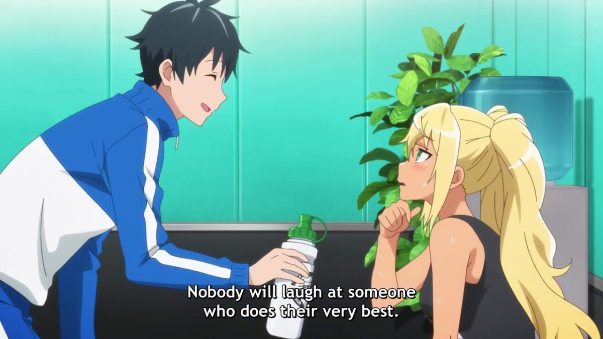 How Heavy Are The Dumbbells You Lift? Uplifting Anime Quote