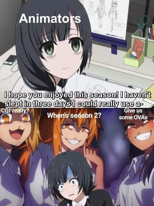 Shirobako Animator Salary Meme