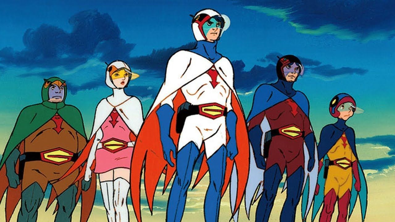 Gatchaman Team Pose Visual