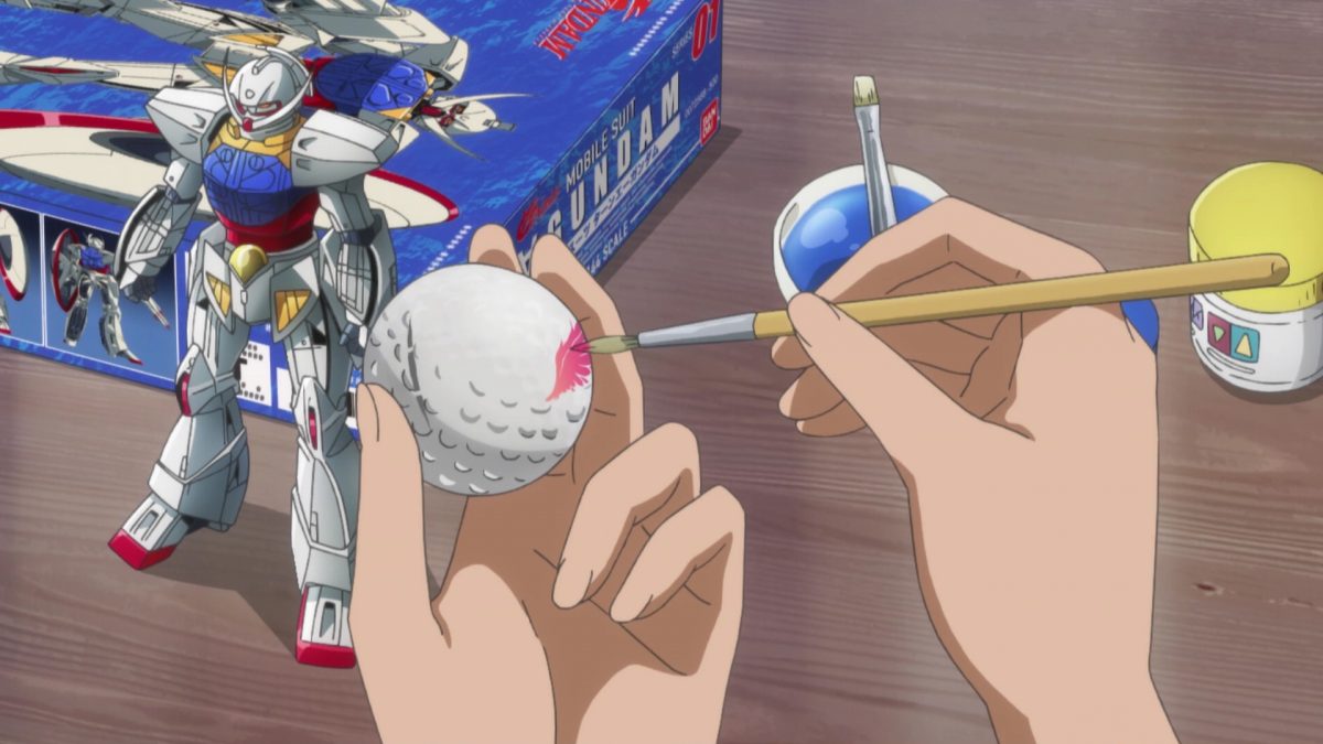 Birdie Wing Golf Girls' Story Episode 5 Lily Paints Golf Ball And Gundam