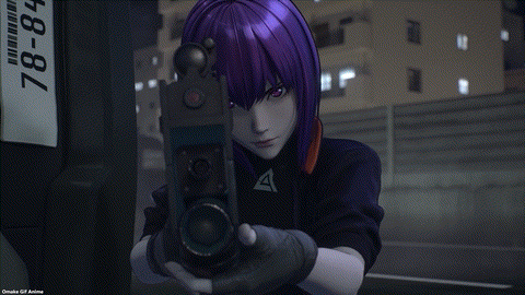 Ghost In The Shell SAC 2045 S2 Episode 2 Motoko Aims Rifle