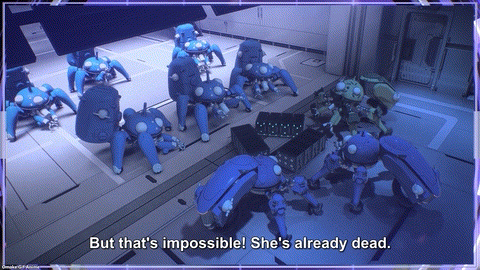 Ghost In The Shell SAC 2045 S2 Episode 4 Motoko Listens To Tachikomas